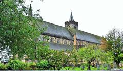 Dunblane Cathedral on a rainy day