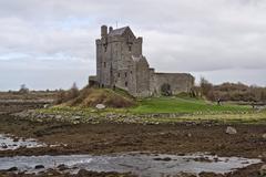 Dunguaire Castle on a cloudy day