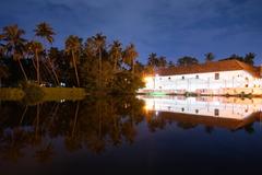 Mattancherry Palace illuminated at night