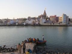 View of Dwarka cityscape and surrounding regions