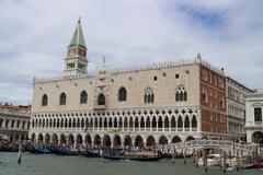 Doge's Palace facing the sea in Venice