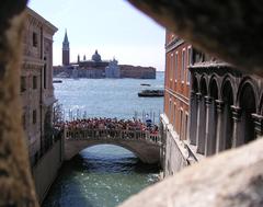 View from the Bridge of Sighs in Venice, Italy