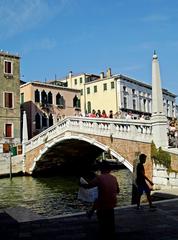 Rio Farsetti canal in Venice with historical buildings along the water