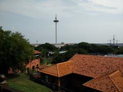 scenic view of Malacca, Malaysia featuring historical buildings along the river