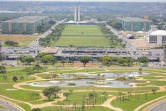 Aerial view of Brasília from the top of TV Tower