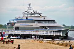 Passenger ship to Nusa Penida at Tanjung Benoa port