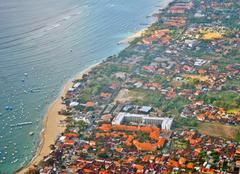 Tanjung Benoa coastline with boats