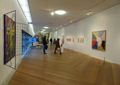 Interior view of Moderna Museet with exhibition display