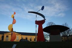 Statues outside Moderna Museet in Stockholm