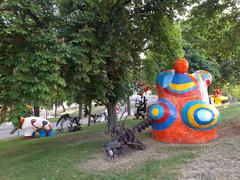 Outdoors display of art at Moderna Museet