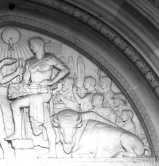 Ulric Ellerhusen's tympanum at the Oriental Institute, Chicago