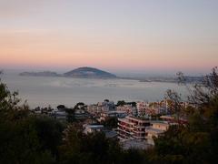 Formia coastline in Lazio, Italy, overlooking the Gulf