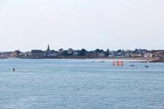 Port-Louis cityscape with citadel viewed from Larmor-Plage