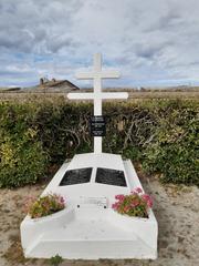 Memorial with grave for René Gervais and Henri Bourgeois, French Resistance fighters