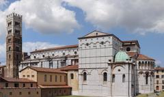 Lucca Cathedral viewed from the city wall