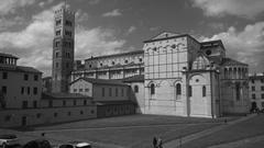 Lucca Cathedral viewed from 16th-century walls