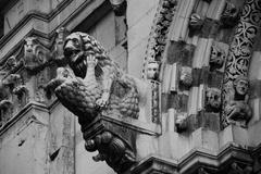 detailed section of Lucca Cathedral San Martino