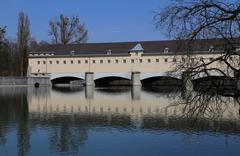 Stauwehr Oberföhring in Munich viewed from the south