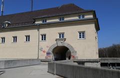 Stauwehr Oberföhring in Munich viewed from the south