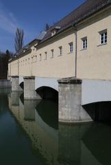 Stauwehr Oberföhring from the south in Munich