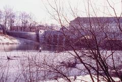 Oberföhring weir in Munich