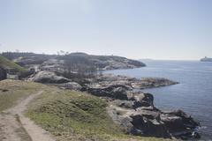 Coastal view of Suomenlinna island