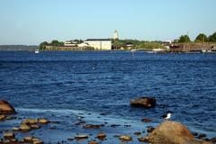 Suomenlinna fortress aerial view