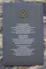 Suomenlinna Unesco World Heritage site plaque