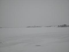 Suomenlinna seen from Kaivopuisto Park in Helsinki, February 2012