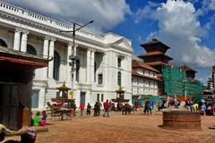 Basantapur Durbar Square with historical buildings and palace in Kathmandu