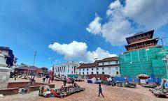 Basantapur Hanuman Dhoka Durbar Square in Kathmandu after reconstruction