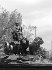 Detail of the Fountain of Cibeles in Mexico City