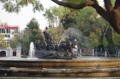 Fuente de la Cibeles in Plaza Villa de Madrid, Roma Norte, CDMX