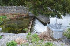 Small weir in a natural setting