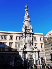 Guglia dell'Immacolata monument in winter