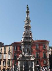 the spire in Piazza del Gesù in Naples