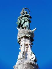 Detail of Guglia dell'Immacolata monument