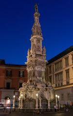 Baroque obelisk in piazza del Gesù Nuovo, Naples