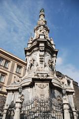 Guglia obelisk in Piazza del Gesù Nuovo, Naples, Italy