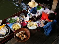 Taling Chan Floating Market in Bangkok