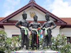 Three Kings Monument in Chiang Mai's old city