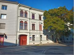 Székesfehérvár street view with historic buildings