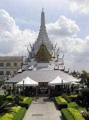 Bangkok City pillar shrine with vibrant decorations