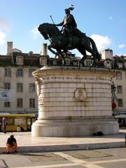 Joáo I statue in Praça da Figueira in Lisbon