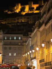 Lisbon Praça da Figueira at night