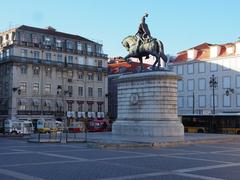 scenic view of Lisbon showing iconic tiled rooftops, historical buildings, and waterfront area