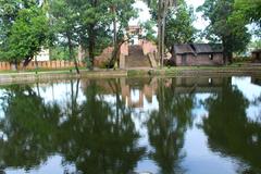 Idrakpur Fort and pond in Bangladesh