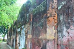 Idrakpur Fort wall in Bangladesh