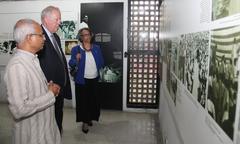 Undersecretary Shannon and Ambassador Bernicat at Bangabandhu Sheikh Mujibur Rahman Memorial Museum