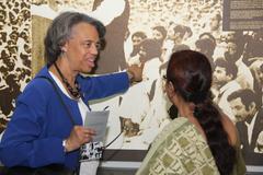 Undersecretary Shannon and Ambassador Bernicat at the Bangabandhu Seikh Mujibur Rahman Memorial Museum